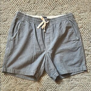 J. Crew Navy and Cream Patterned Shorts